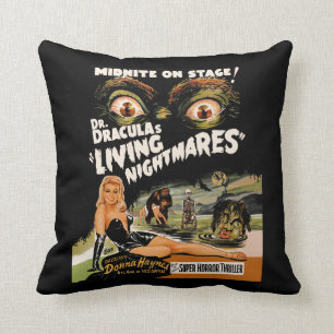 Dr Dracula's Living Nightmares - Spook Show Cushion