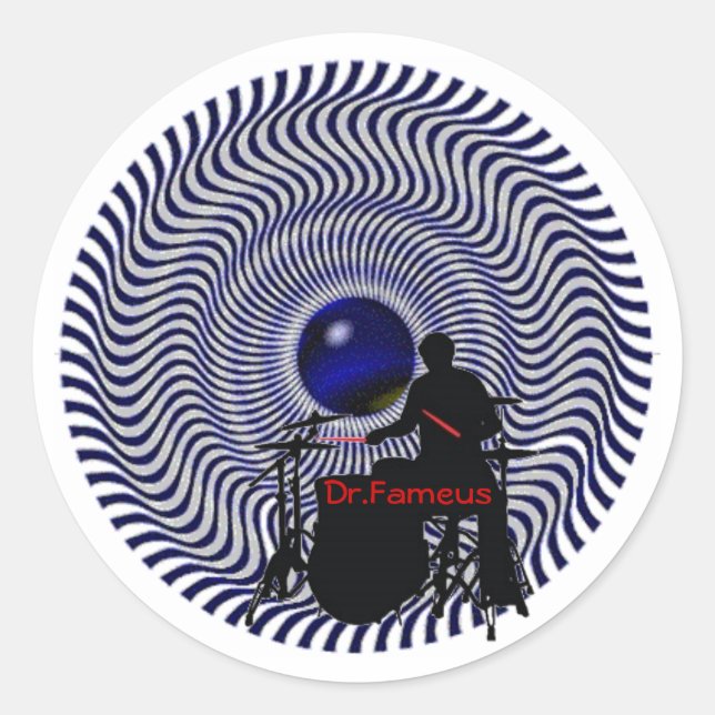 Dr.Fameus six 3in stickers (Front)