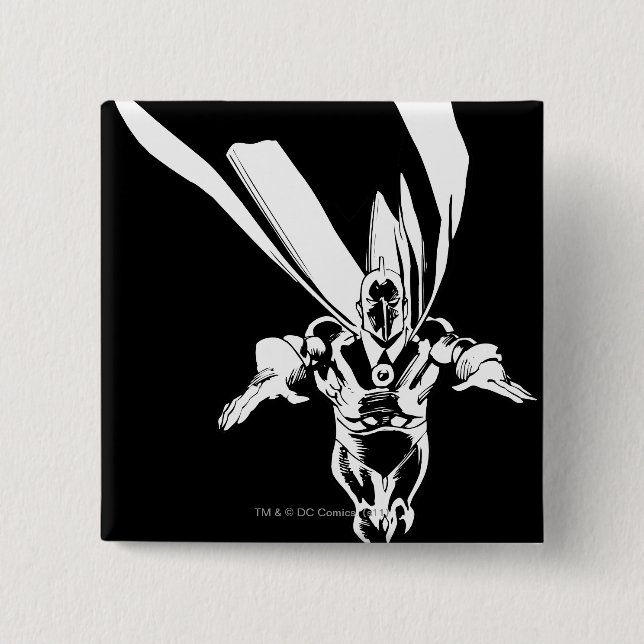 Dr. Fate Flying Outline 15 Cm Square Badge (Front)