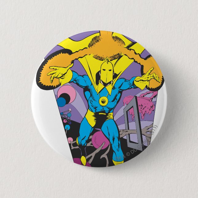 Dr. Fate Manipulates Magic 6 Cm Round Badge (Front)