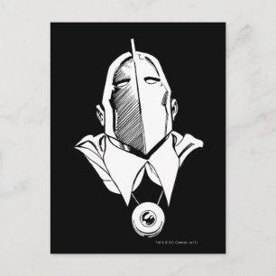 Dr. Fate Mask Outline Postcard