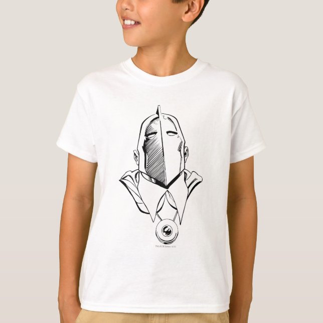 Dr. Fate Mask Outline T-Shirt (Front)