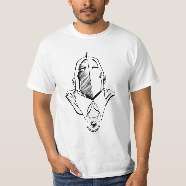 Dr. Fate Mask Outline T-Shirt (Front)