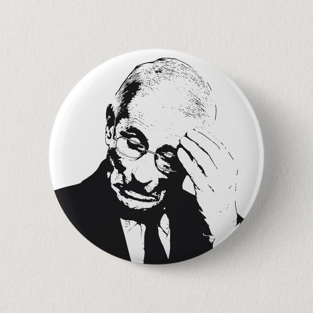 Dr. Fauci Facepalm 6 Cm Round Badge (Front)