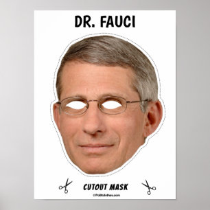 DR. FAUCI Halloween Mask Poster