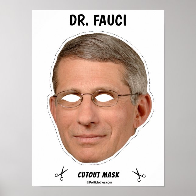 DR. FAUCI Halloween Mask Poster (Front)