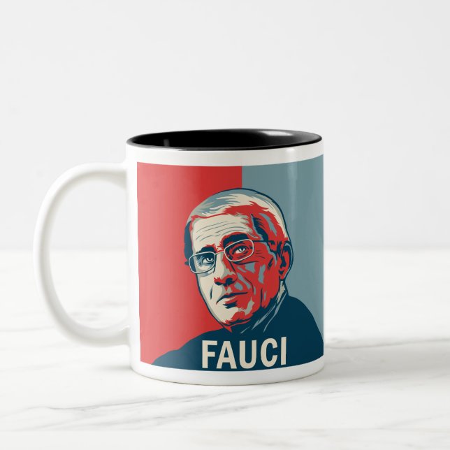 Dr. Fauci Two-Tone Coffee Mug (Left)