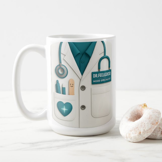 Dr. Feelgood Mood Specialist Mug (With Donut)