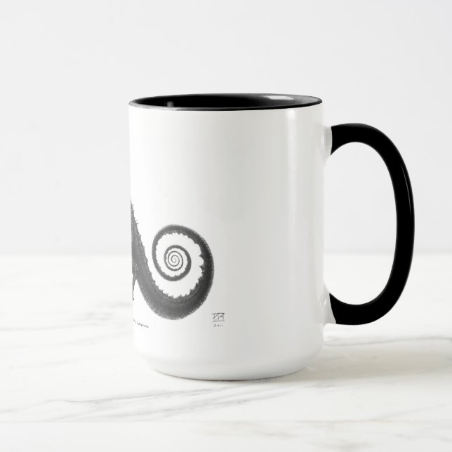 Dr. Frroid stealing a model of Zeppelin Mug (Right)