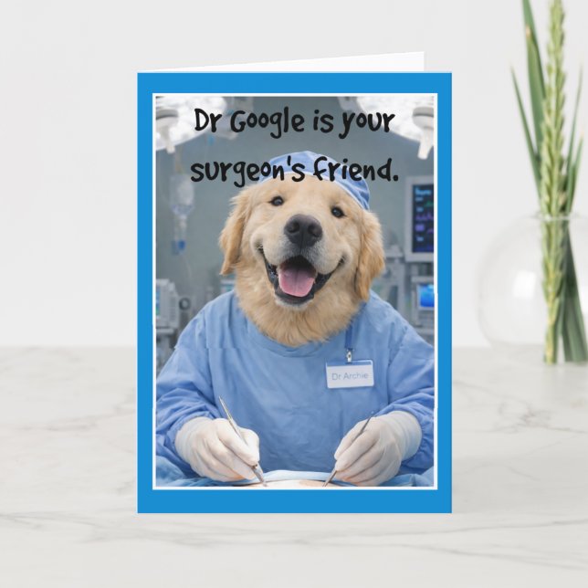 Dr Google Friend Get Well Card  SF-1 (Front)