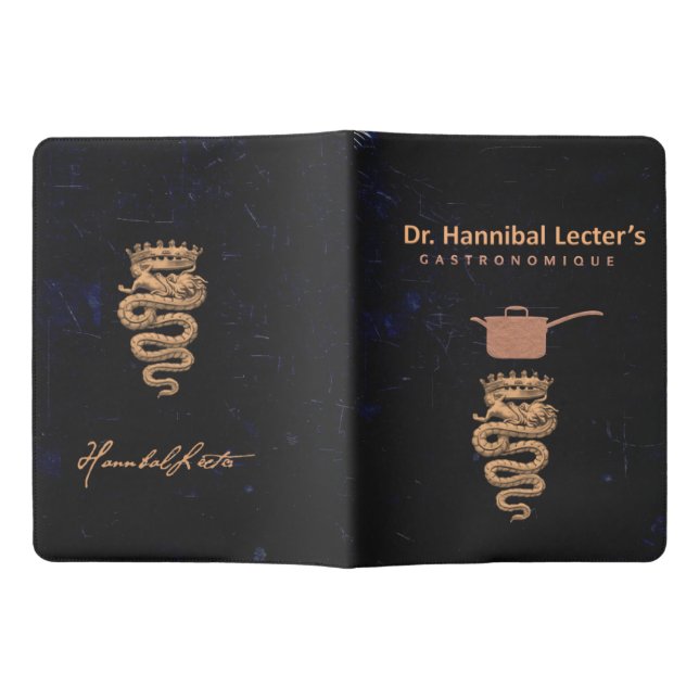 Dr. Hannibal Lecter Notebook cover (Opened)