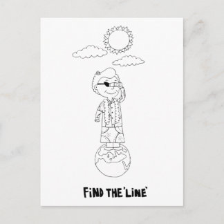Dr. Ida Rolf - Find the Line Postcard