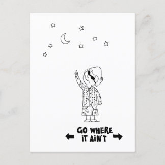 Dr. Ida Rolf - Go where it ain't Postcard