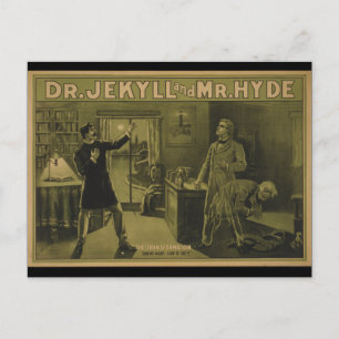 Dr. Jekyll and Mr. Hyde Theatrical Poster 1880 Postcard