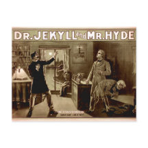 Dr. Jekyll and Mr. Hyde Vintage Illustration 1880s