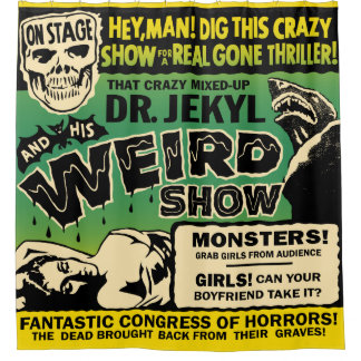 Dr Jekyl's Weird Spook Show Shower Curtain