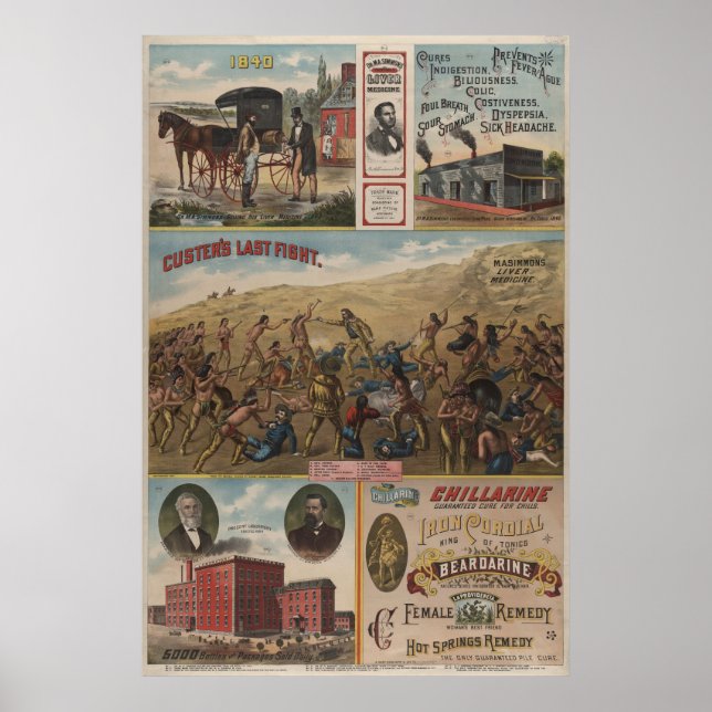 Dr. M.A. Simmons Liver Medicine Poster (Front)