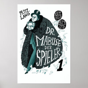 Dr Mabuse der Spieler 1922 Classic Movie Poster