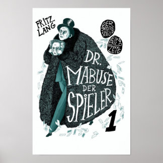 Dr Mabuse der Spieler 1922 Classic Movie Poster
