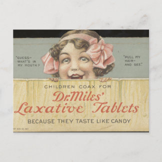 Dr. Miles Laxative Tablets Ephemera Postcard
