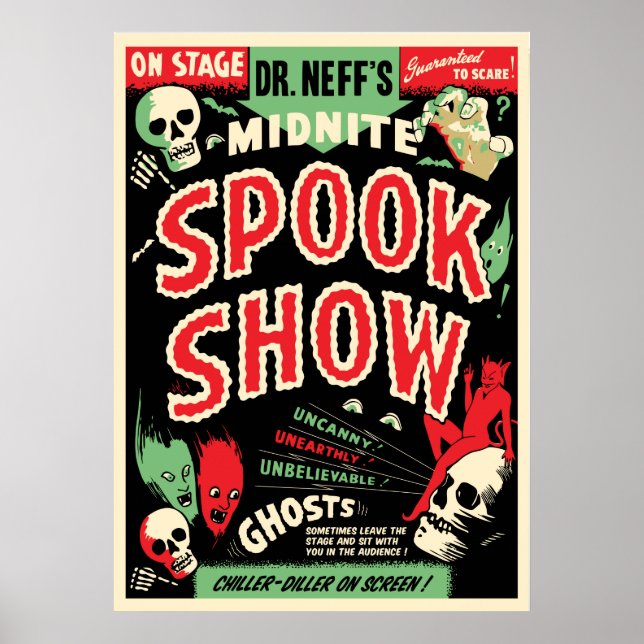 Dr Neff's Midnite Spook Show Poster (Front)