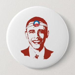 Dr. Obama red 10 Cm Round Badge