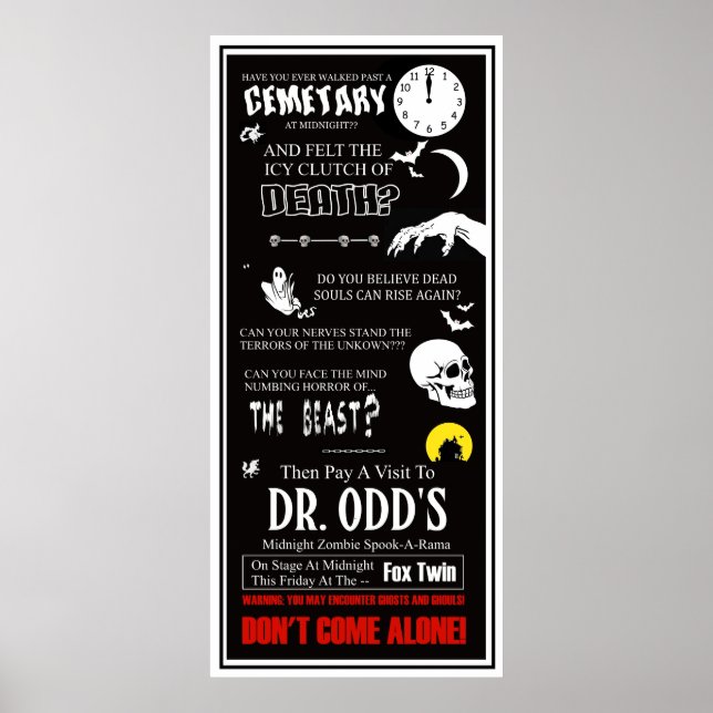 Dr. Odd At The Fox Twin Theatre Poster (Front)