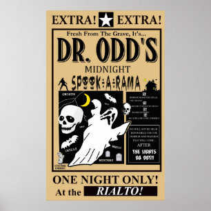 Dr, Odd's Spook-A-Rama Poster