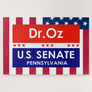Dr. Oz US Senate Pennsylvania Jigsaw Puzzle