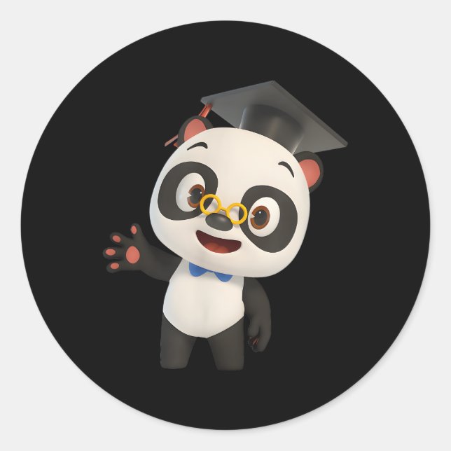 Dr Panda Official Classic Round Sticker (Front)
