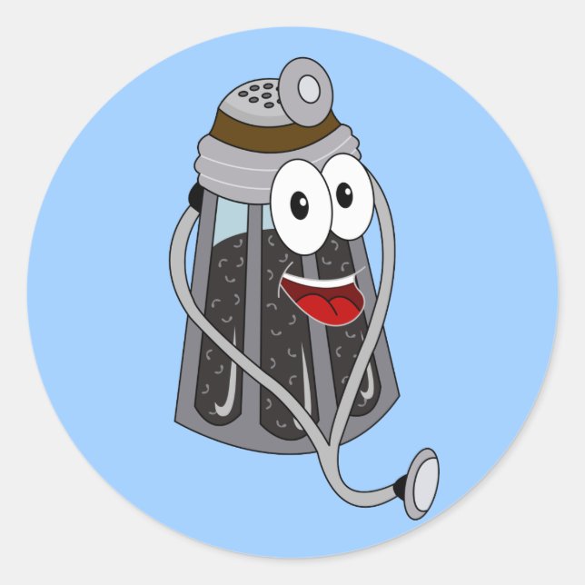 Dr. Pepper Shaker Classic Round Sticker (Front)