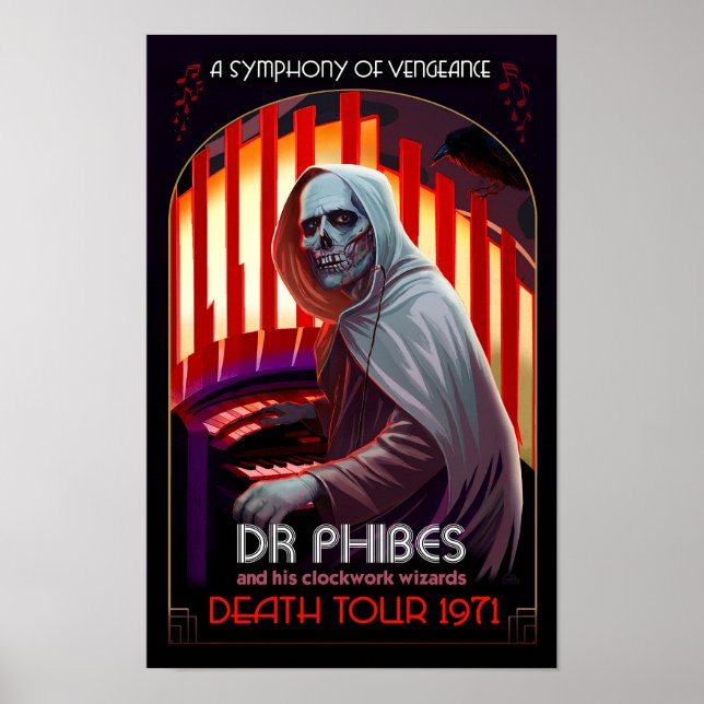 Dr. Phibes Symphony of Vengeance Poster – Rock Art (Front)