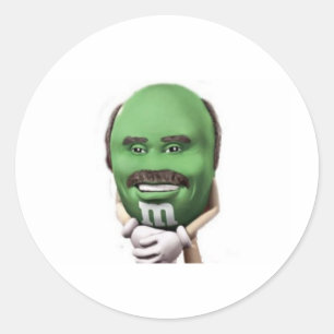 Dr Phil m&m Classic Round Sticker