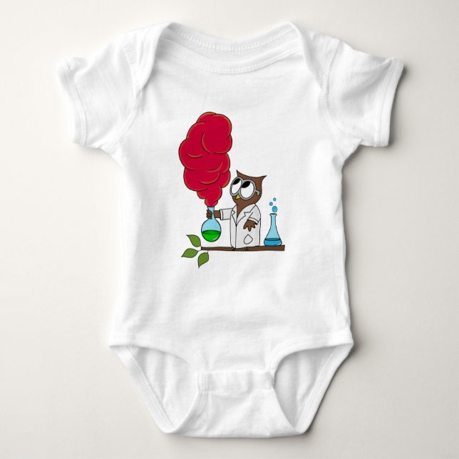Dr. rer. nat. Owl Baby Bodysuit (Front)
