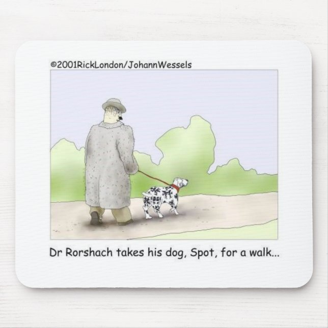 Dr. Roarshach Cartoon Gifts, Tees, & Collectibles Mouse Pad (Front)