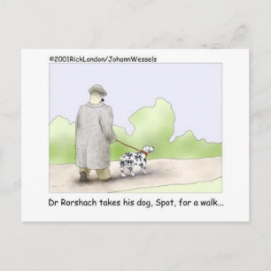 Dr. Roarshach Cartoon Gifts, Tees, & Collectibles Postcard
