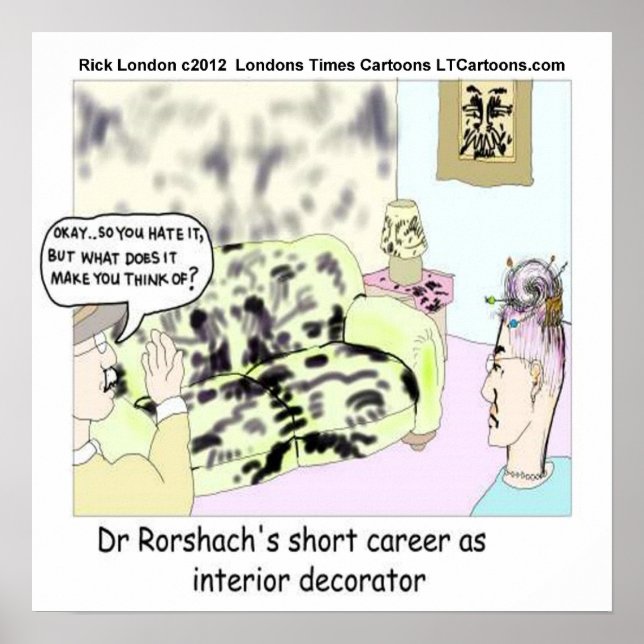 Dr Roarshach Early Jobs Funny Poster (Front)