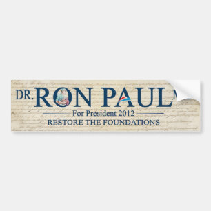Dr. Ron Paul MD For Prresident 2012 Bumper Sticker