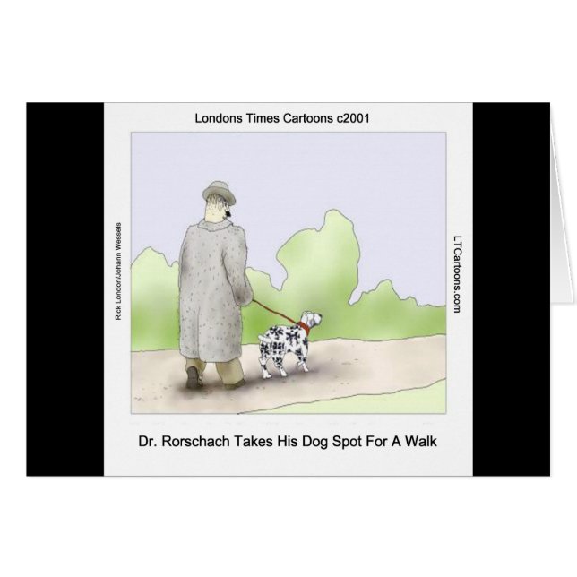 Dr Rorschach Takes Dog Spot 4 A Walk Funny (Front Horizontal)
