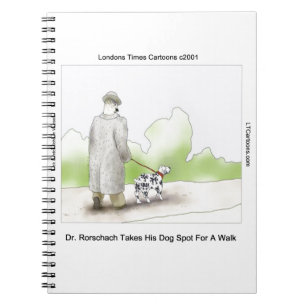 Dr Rorschach Takes Dog Spot 4 A Walk Funny Notebook