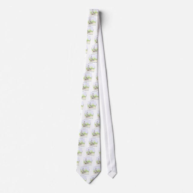 Dr Rorschach Takes Dog Spot 4 A Walk Funny Tie (Front)