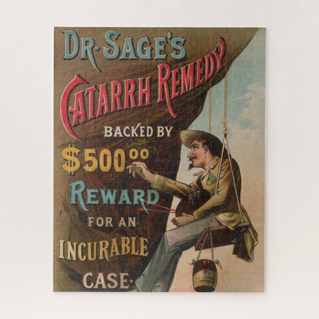 Dr. Sage's Catarrh Remedy Jigsaw Puzzle (Vertical)