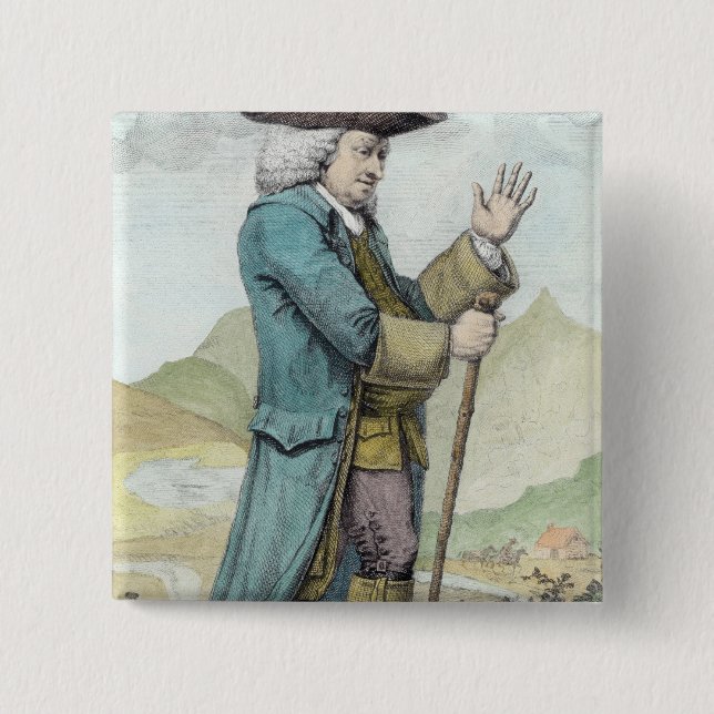 Dr Samuel Johnson 15 Cm Square Badge (Front)