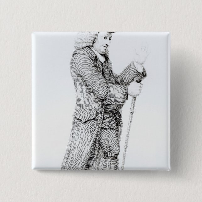 Dr Samuel Johnson 15 Cm Square Badge (Front)