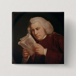 Dr. Samuel Johnson 1775 15 Cm Square Badge