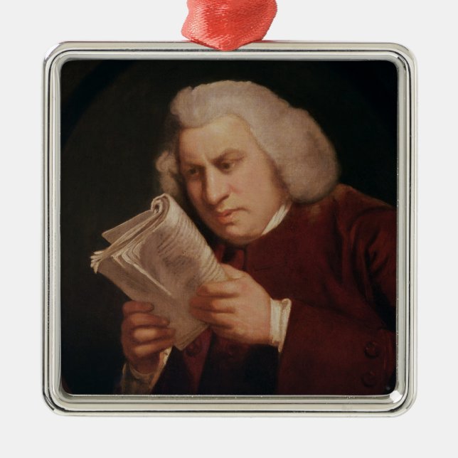 Dr. Samuel Johnson  1775 Metal Ornament (Front)