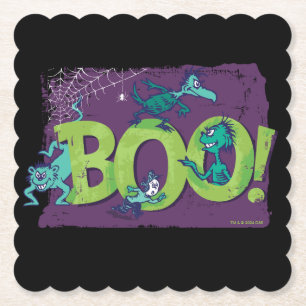 Dr. Seuss   BOO! Halloween Graphic Paper Coaster