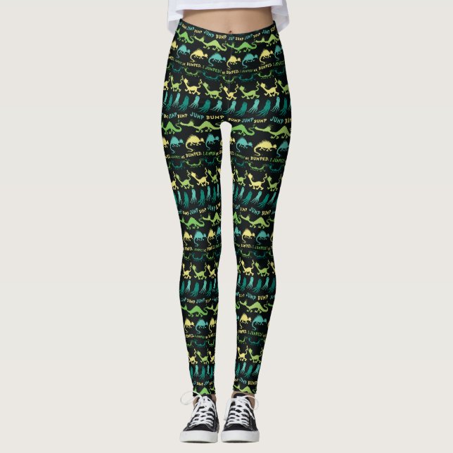Dr. Seuss | "Bump Jump" Hallowen Pattern Leggings (Front)