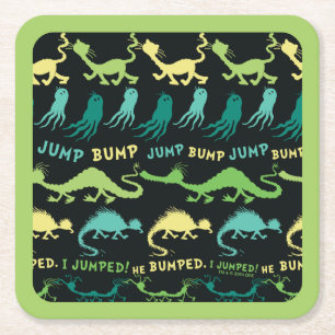 Dr. Seuss "Bump Jump" Hallowen Pattern Square Paper Coaster