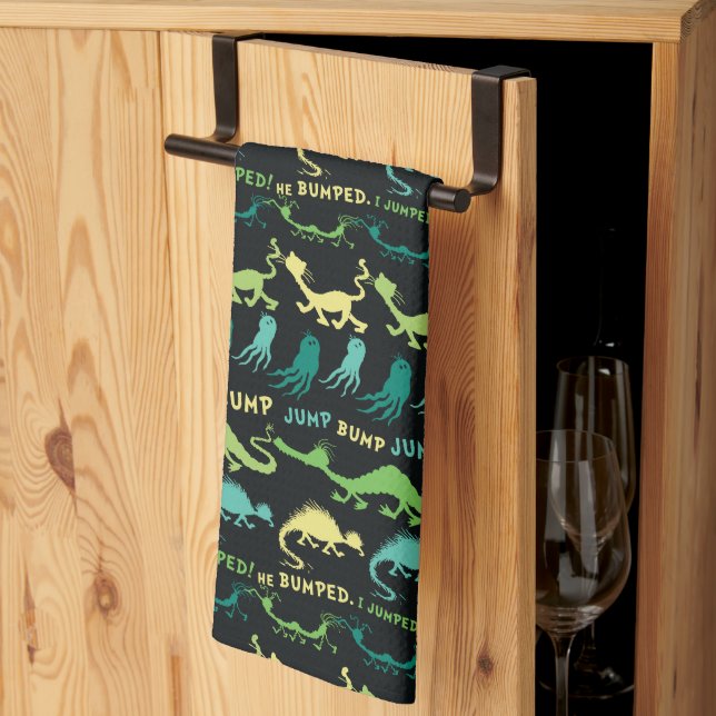 Dr. Seuss | "Bump Jump" Hallowen Pattern Tea Towel (Thirds Fold)